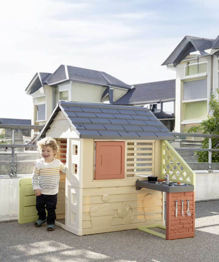 Smoby Life Spielhaus Natur mit Küche